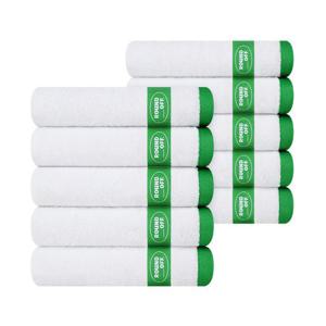 [송월타올]라운드오프 컬러라인 180g 세면타올 10매 초록