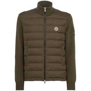 몽클레어 Padded zip up cotton blend down cardigan 83I-3EU045