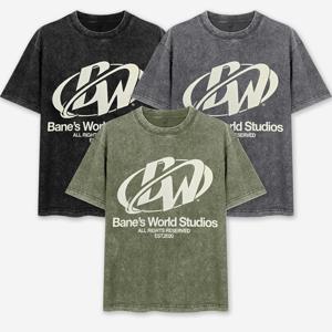 남녀공용 월드 피그먼트 프린팅 반팔티 1002370