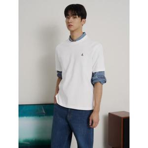 [신상5%OFF][빈폴멘] [Essential] 라운드 반소매 티셔츠 화이트 (BC6242E721)