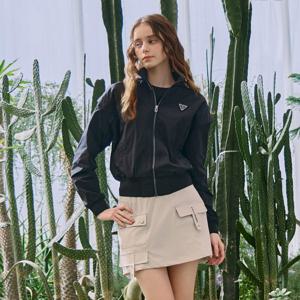 챌린저 여성 소매 분리형 드랍숄더 하이넥 자켓 블랙 CHE1WJK5501BK