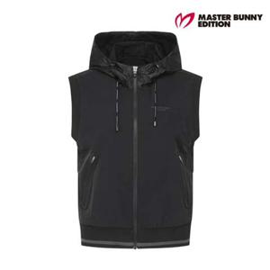 [마스터바니에디션] 여성 백 심볼 포인트 후드 집업 베스트 421F1JV209BK