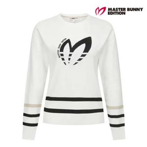 [마스터바니에디션] 여성 투톤 심볼  자카드 슬림 긴팔 니트 421F1SR205WH