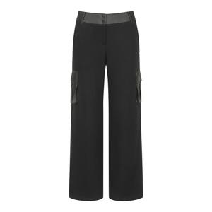 [마스터바니] 여성 우븐 카고포켓 사이드밴딩 스웻팬츠 421F1PT192BK