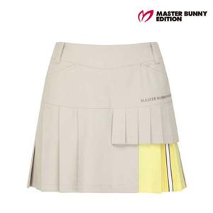 [마스터바니에디션] 여성 백 밴딩 플리츠 플랩 큐롯 스커트 421F1PC213BG