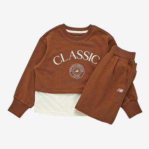 [뉴발란스]뉴발란스 키즈레이어드 크롭스웻 셋업 NK9YE3801G-85