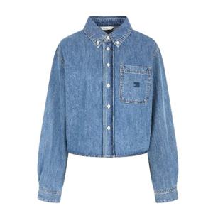 [제이제이 지고트]버튼 다운 칼라 크롭 데님 자켓(GP3A0JKJ91)