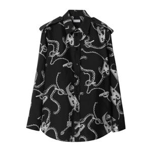 버버리 그래픽 프린트 스트레이트 포인트 칼라 셔츠 8088942 SI