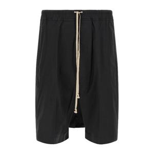 릭오웬스 코튼 포플린 드로우스트링 버뮤다 쇼츠 RU01F2384TE 0