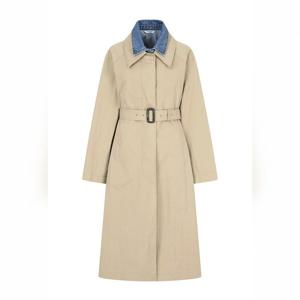 [제이제이 지고트]데님 칼라 백 슬릿 트렌치 코트 GP3A0TCJ11