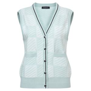 [와이드앵글]여성 CO 패턴 브이넥 베스트 가디건 WWP26K52LT