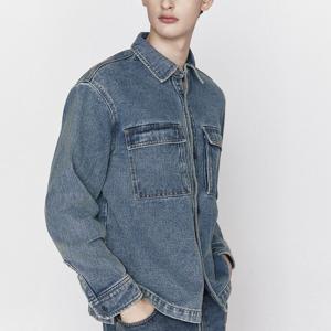 [지오다노] 남자 봄 가을 코튼 데님 포켓 자켓 650307