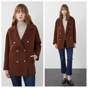 올리비아로렌 MG01 더블여밈 하프코트 VVCEA3W9471