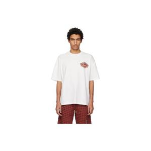 아미리 티셔츠 화이트 샤토 크레스트 오버사이즈 티셔츠 261886M213086