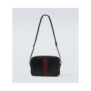 구찌 Web Trademark 스몰 레더 크로스 백 P01151211