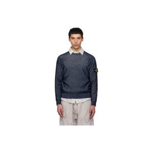 스톤아일랜드 티셔츠 네이비 5100033 골지 코튼 부클레 스웨터 261828M202033
