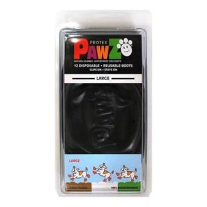 [반려] 포우즈 천연 라텍스 애견신발 블랙 L