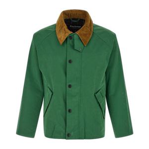 바버 트랜스포터 왁스 코튼 블렌드 필드 재킷 MCA0931MCA GN71