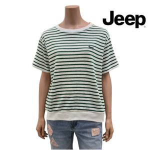 Jeep 지프 [여성] R2F032 2026 S/S 스트라이프 반팔티셔츠