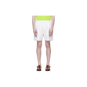 카사블랑카 반바지 화이트 로렐 트리코 트랙 쇼츠 261195M193013