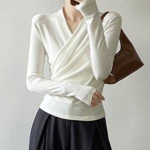 [드넬]사선셔링티셔츠DWT61035A