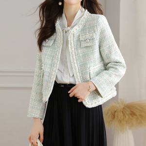 [에이시크] 오로라 진주 트리밍 트위드 자켓 C26AJK039