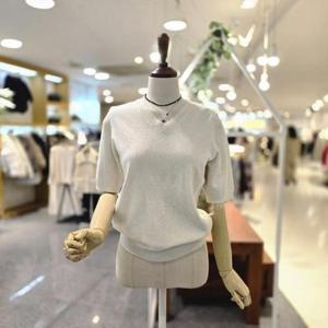 [멜로디가든]M26S2K132_봄브이넥반팔니트