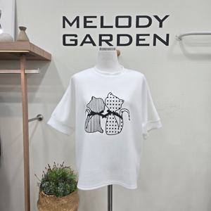 [멜로디가든]비즈캣티셔츠 M26S2T122_SH
