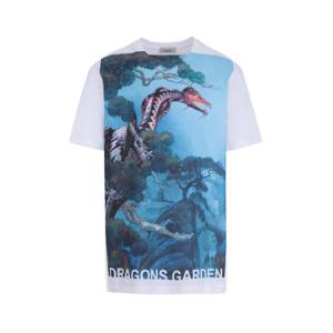 23FW Valentino 맨즈 TV0MG06P69H87M 화이트 코튼 T 셔츠 TV0MG06P69H87M TP572133687