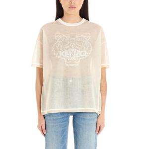 23FW KENZO Tiger 로고 Mesh 니트 T 셔츠 FA52PU5053XC02 TP572053124