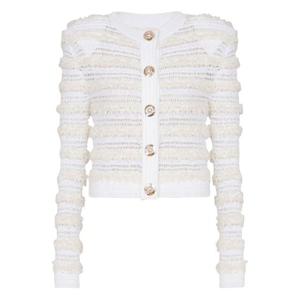 25FW Balmain 가디건 with decorative buttons FF1KL131KI740FA TP572005841