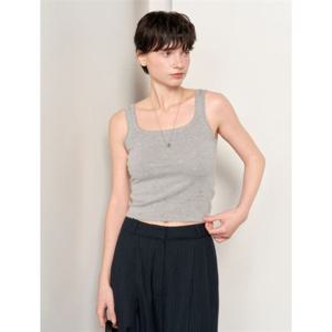 제너럴아이디어 제너럴아이디어 펀칭 레이스 니트 슬리브리스 [MELANGE GREY] WBE1L43540 383535