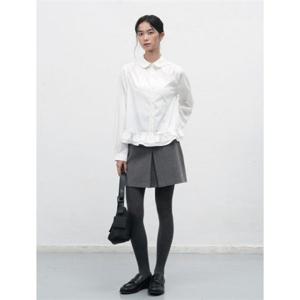 제너럴아이디어 제너럴아이디어 라운드 카라 프릴 블라우스 [WHITE] WBE3L03513 383395