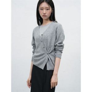 제너럴아이디어 제너럴아이디어 언발란스 루즈핏 가디건 [MELANGE GREY] WBE3L04521 383600