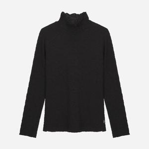 [써스데이아일랜드][여성]주름 자카드 터틀넥 티셔츠(T258MTS234W)