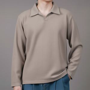 [스댕클럽]스댕클럽 남성용 오버핏 골지 오픈 카라 니트 SRT6018