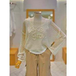 [레코브] 이너탑 로고 펀칭 스카시 니트 (LG31F5KN512S)