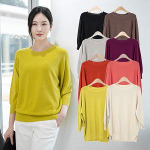 [모슬린]엄마옷 쥬디퍼프 니트 티셔츠 613FGH336 마담/중년여성/