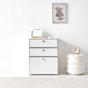 마레앤코 플럭스 600 미드센츄리 3단서랍장 모듈가구