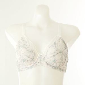 [비너스][VBR1922D-CR] 가볍게 착용할 수 있는 플라워 프린트 홑겹브라