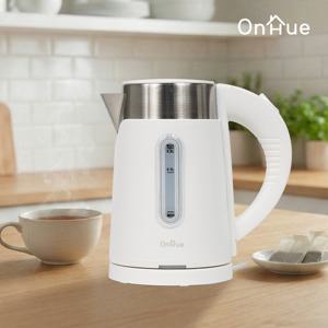 온휴 0.8L 무선 포트 OHA-08STKW 화이트 전기주전자 이중단열 원터치