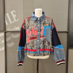 르니앤맥코이 프린팅데님배색셔츠 MN04BL0127HJY