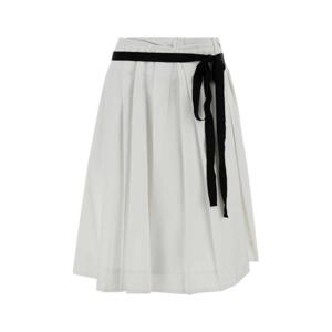 프라다 미디 스커트 P157IGSOOO1000 F0009 WHITE