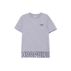 모스키노 로고 디테일 코튼 티셔츠 A07084303