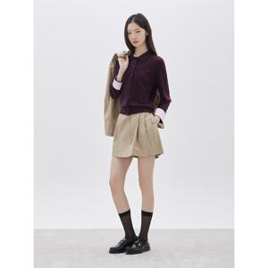 [쥬크]울100 코튼 블록 카라 가디건 Z261KSL013