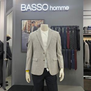 [바쏘옴므]심플 포인트배색 폴리스판여름쿨자켓WSZ2JK65B_OD