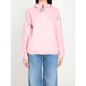 몽클레어 로고 패치 집업 윈드브레이커 재킷 L10931A00143 54AQ