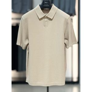 [바쏘옴므]베이지 베이직 PK 카라 반팔 니트 WSZ2GW06A BG_SC