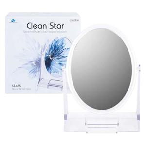 차밍ST475 투명 원형 360도회전 수납 책상 거울 책상거울 사무실거울 회전거울