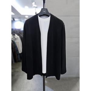 바쏘옴므 세이브존03 바쏘옴므 남자 봄 여름 블랙 냉감 오픈 가디건 WSAQA2GW01A